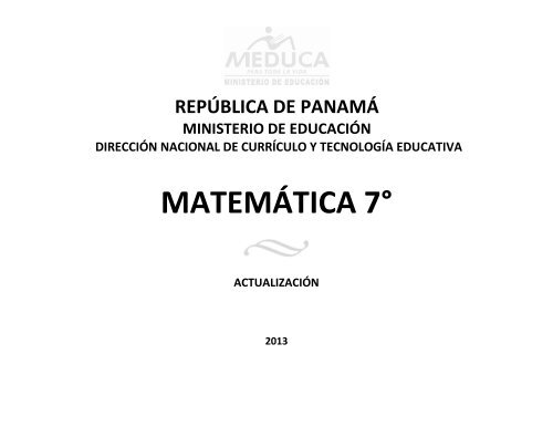 Matemática - Ministerio de Educación