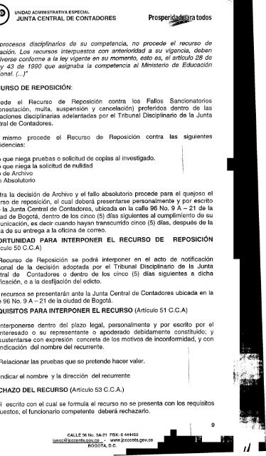 ACUERDO No. 014 DE 2011 - Junta Central de Contadores