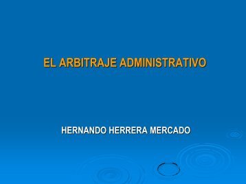 EL ARBITRAJE ADMINISTRATIVO