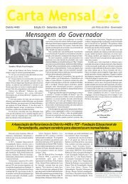 Carta Mensal do Mês de Setembro / 2008 - Distrito 4480