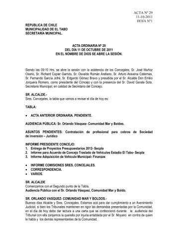 29 11-10-2011 - Municipalidad de El Tabo y Las Cruces