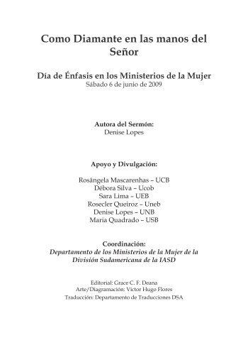 Como diamante en las manos del Señor - Iglesia Adventista Agape