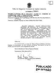 Acórdão n. 26690 - Tribunal Regional Eleitoral de Santa Catarina