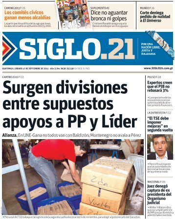 Dice no aguantar bronca ni golpes - Siglo 21