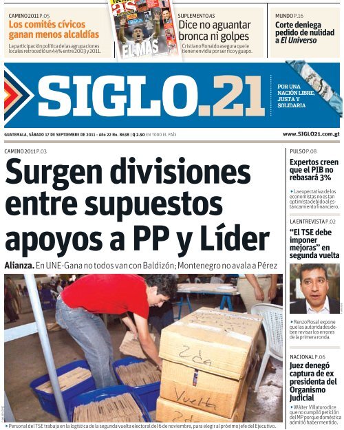 Dice no aguantar bronca ni golpes - Siglo 21