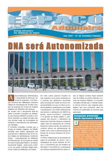 DNA será Autonomizada - Alfandegas