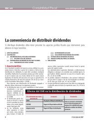 La conveniencia de distribuir dividendos - IDConline