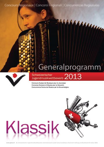 Generalprogramm - Stiftung Schweizerischer Jugendmusikwettbewerb