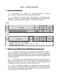 ANEXO I – TERMO DE REFERÊNCIA 01 - OBJETO DA ...