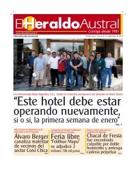 sí o sí, la primera semana de enero” - El Heraldo Austral