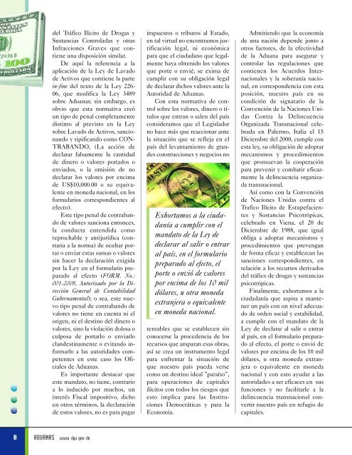 Revista Aduanas #22, Gracia navideña - DGA