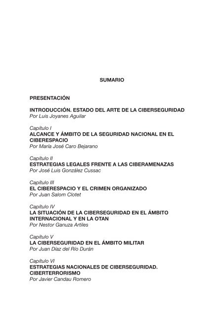 Ciberseguridad. Retos y amenazas a la Seguridad Nacional - IEEE