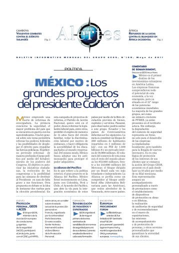 MÉXICO :Los grandes proyectos del presidente ... - Grupo GEOS