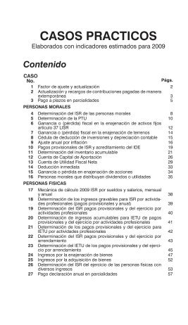 casos practicos - Ediciones Fiscales ISEF, SA