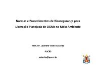 Normas e Procedimentos de Biossegurança para Liberação ... - Iapar