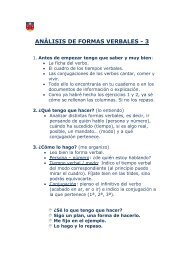 análisis de formas verbales - Lengua y Literatura del Colegio ...