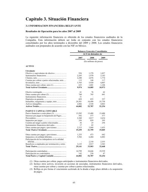 Reporte Anual 2009 - Altos Hornos de México