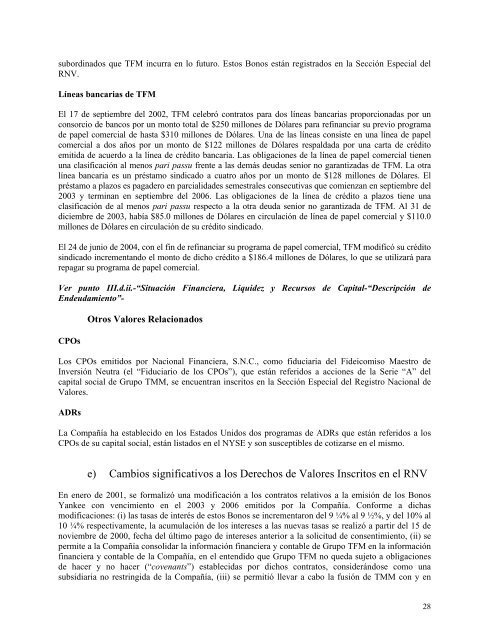 GRUPO TMM, S.A. - Consulta Bitácora para BMV - CNBV