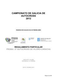 CAMPIONATO DE GALICIA DE AUTOCROSS 2012 - Federación ...
