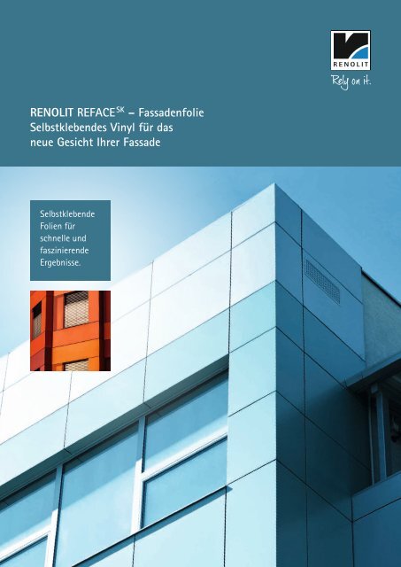 RENOLIT REFACE SK – Fassadenfolie Selbstklebendes Vinyl für ...