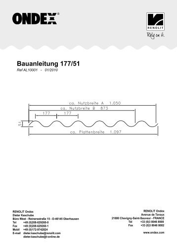 Bauanleitung 177/51 - Renolit