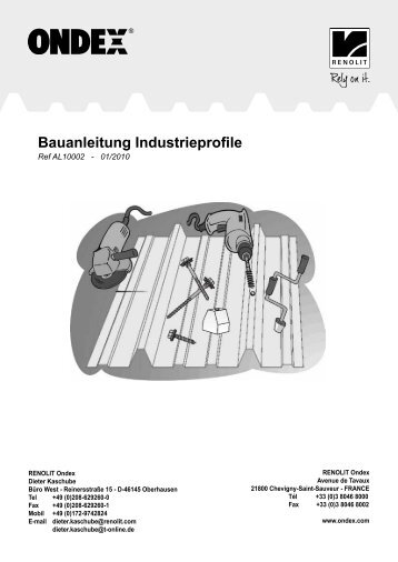 Bauanleitung Industrieprofile - Renolit