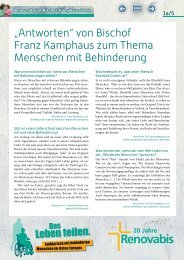 Texte von Bischof Kamphaus - Renovabis