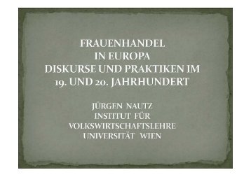 Präsentationsfolien von Prof. Dr. Jürgen Nautz