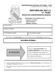 Prova de Conhecimentos Gerais - Gabarito 4 - Organização ...