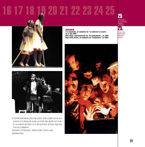 libro 25 aniversario - Escuela Navarra de Teatro