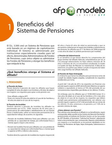 1 Beneficios del Sistema - AFP Modelo