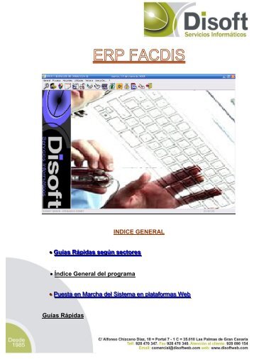 manual de facturacion y almacen - Disoft Servicios Informaticos SL