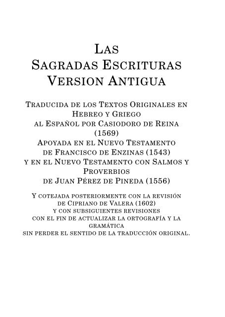 Ancient Spanish Bible (with variants) - Jewish testimonies