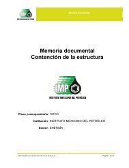 Memoria documental Contención de la estructura - Instituto ...