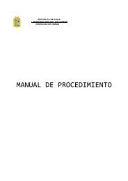 MANUAL DE PROCEDIMIENTO - Ilustre Municipalidad de Las Cabras