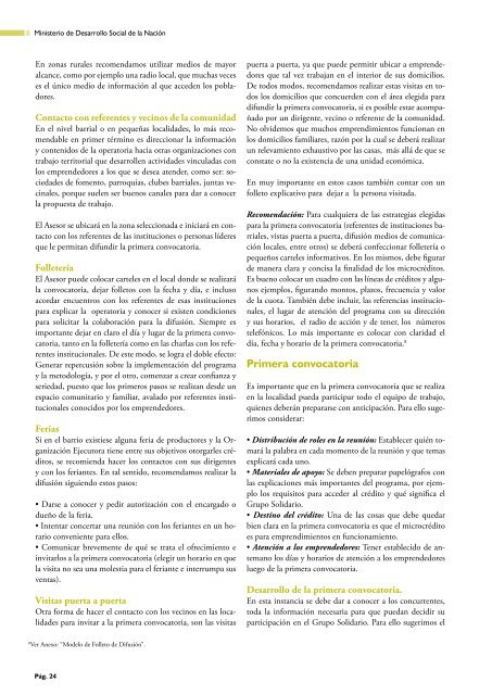 Manual Operativo para Metodologías de Grupos Solidarios