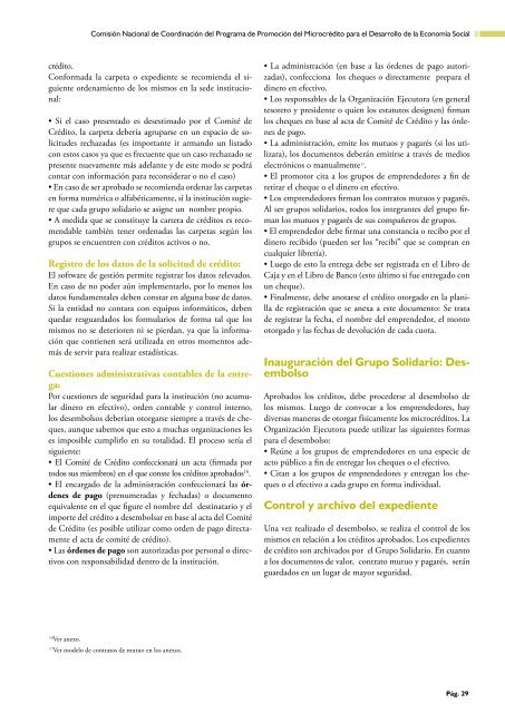 Manual Operativo para Metodologías de Grupos Solidarios