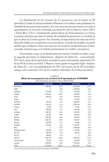 Eliminando barreras: El financiamiento a las pymes en - Cepal