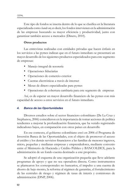 Eliminando barreras: El financiamiento a las pymes en - Cepal