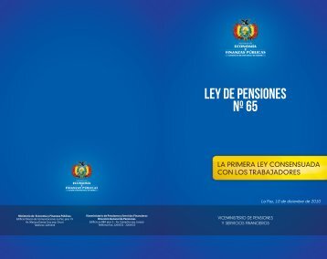 Ley de Pensiones No 065 - Banco Central de Bolivia