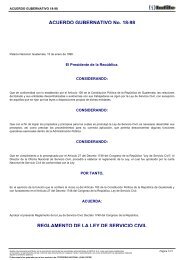 acuerdo gubernativo 18-98 - Ministerio de Finanzas Publicas