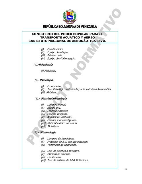 REPÚBLICA BOLIVARIANA DE VENEZUELA - INAC