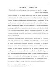 TEOLOGÍA Y LITERATURA: Historia, hermenéutica y ... - ALALITE.org