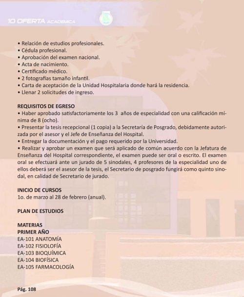 OFERTA ACADÉMICA - Transparencia - Universidad Autónoma de ...