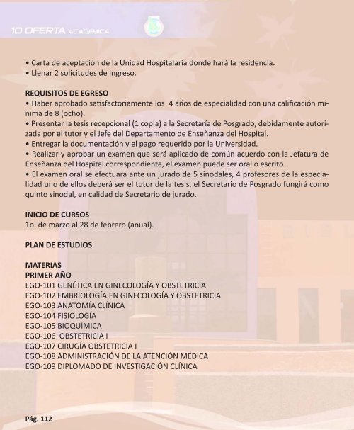 OFERTA ACADÉMICA - Transparencia - Universidad Autónoma de ...