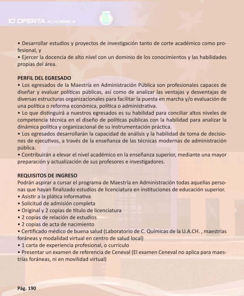 OFERTA ACADÉMICA - Transparencia - Universidad Autónoma de ...