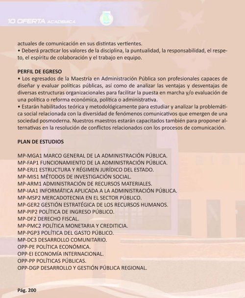 OFERTA ACADÉMICA - Transparencia - Universidad Autónoma de ...