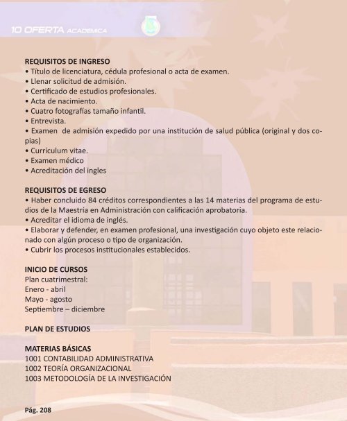 OFERTA ACADÉMICA - Transparencia - Universidad Autónoma de ...