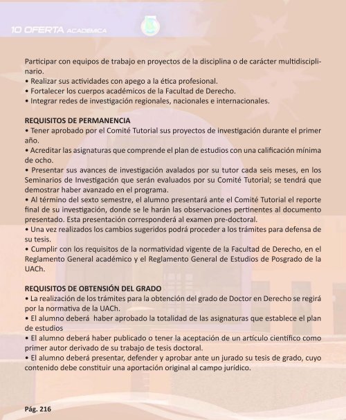 OFERTA ACADÉMICA - Transparencia - Universidad Autónoma de ...