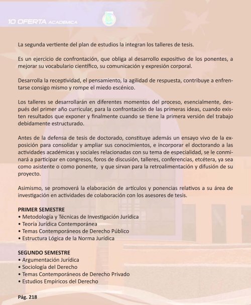 OFERTA ACADÉMICA - Transparencia - Universidad Autónoma de ...